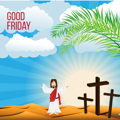 Vector good friday background design 11 good friday background   