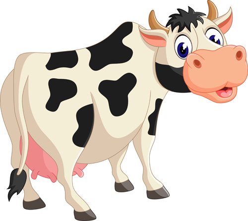 Cartoon baby cow vector illustration 05 illustration cow cartoon baby   