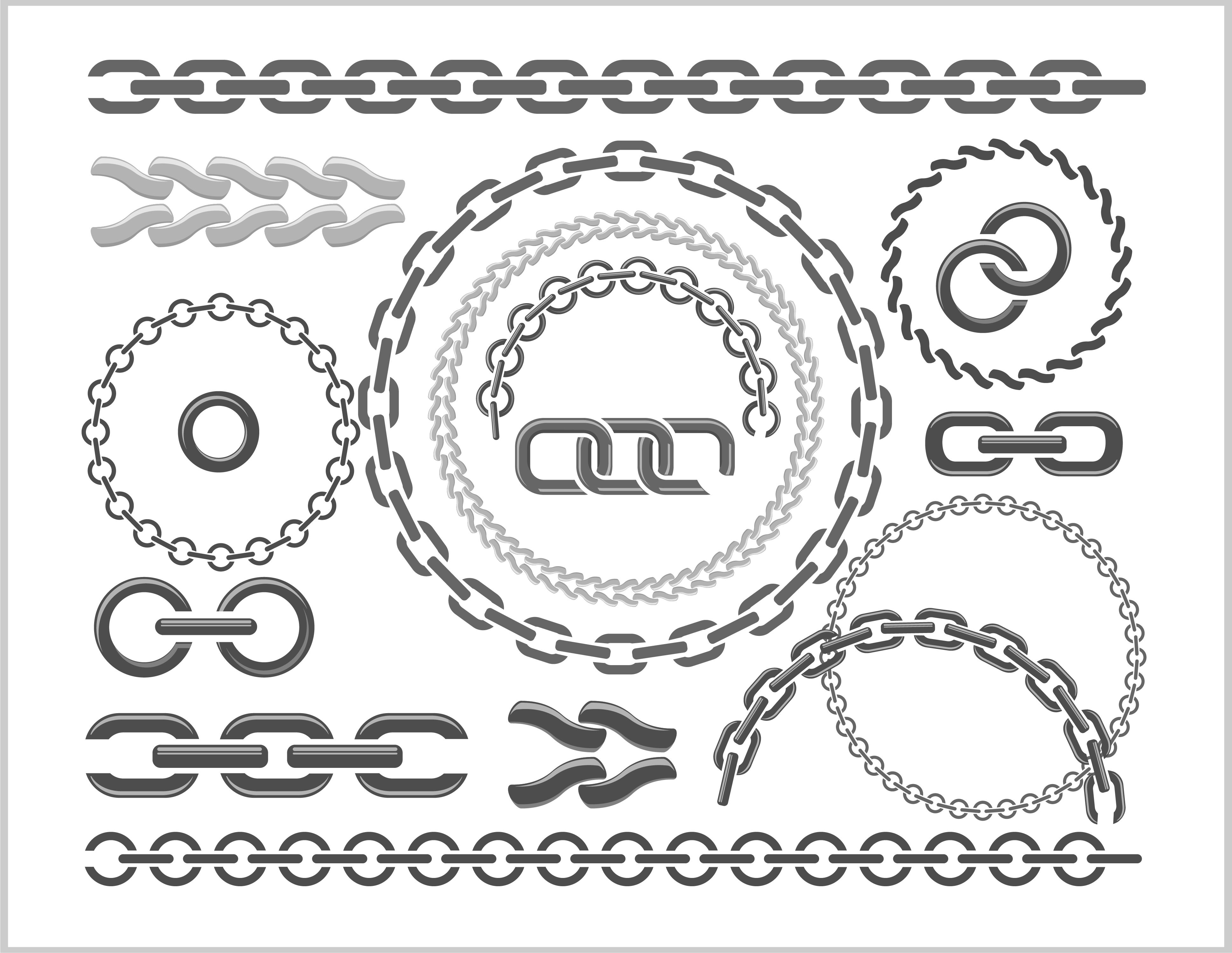 Metal chains vector design 02 metal design chains   