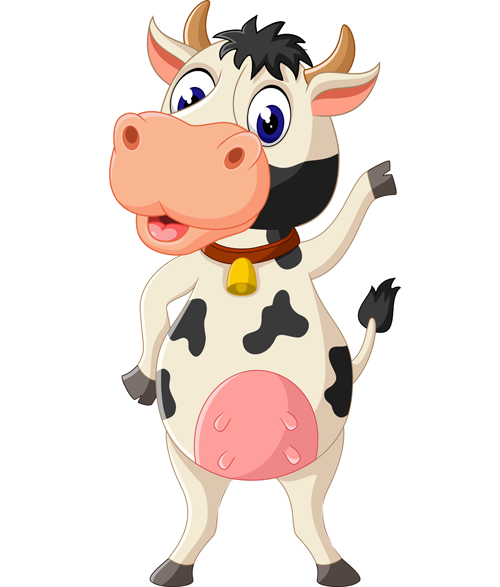 Cartoon baby cow vector illustration 04 illustration cow cartoon baby   