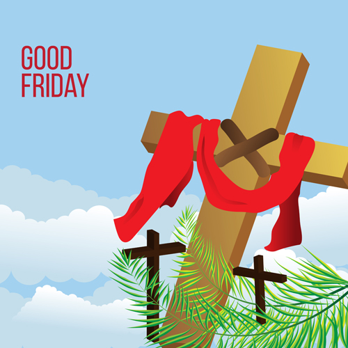 Vector good friday background design 09 good friday background   