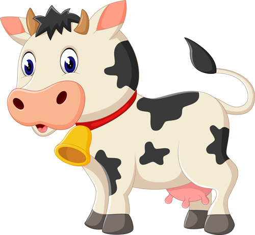 Cartoon baby cow vector illustration 02 illustration cow cartoon baby   