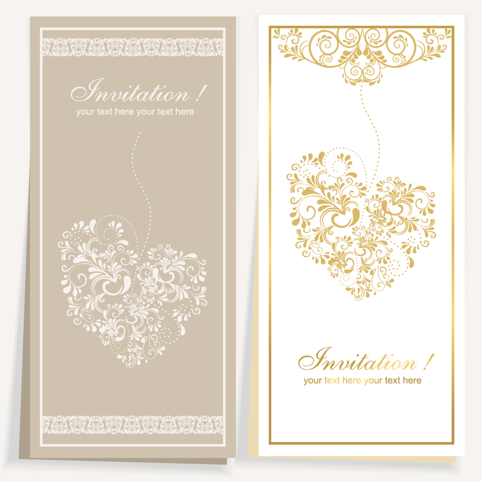 Elegant invitation card for wedding vector 01 wedding invitation elegant card   