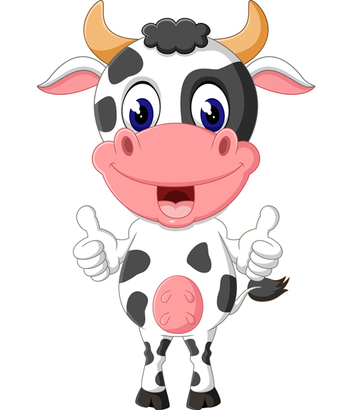 Cartoon baby cow vector illustration 08 illustration cow cartoon baby   