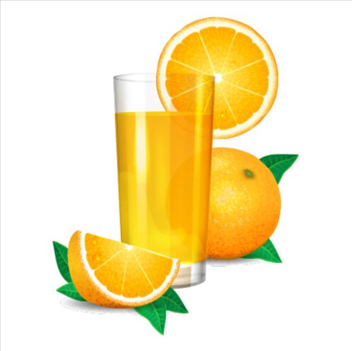 Fresh orange juice vector material 01 orange juice fresh   