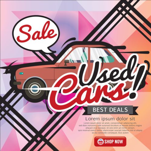 Used Cars Sale poster vector used sale poster cars   