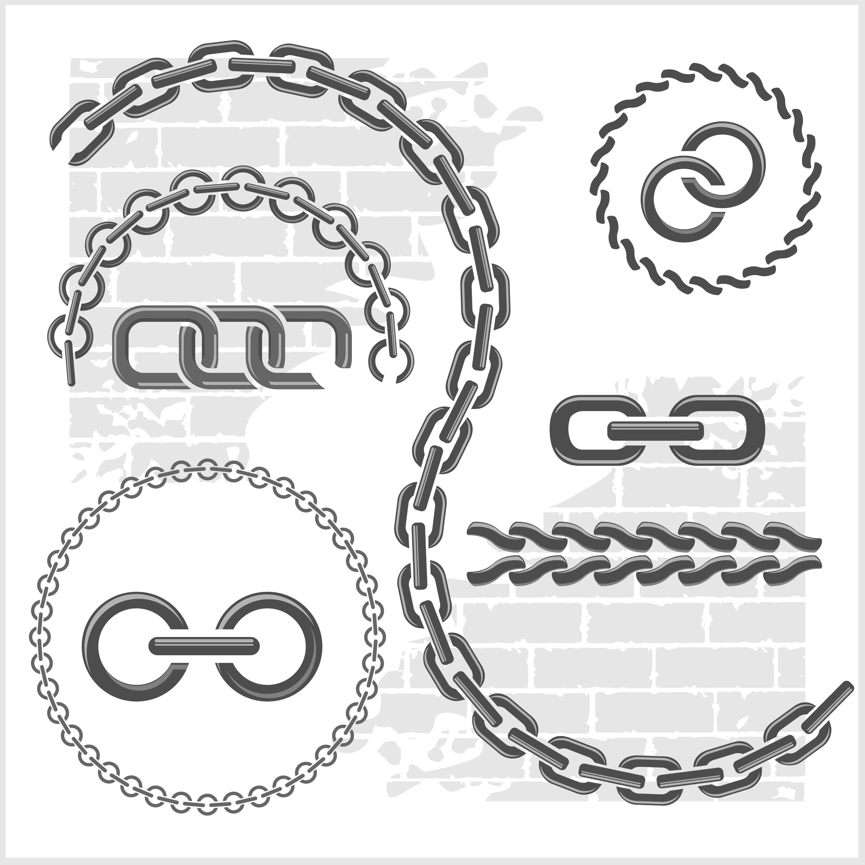 Metal chains vector design 03 metal design chains   