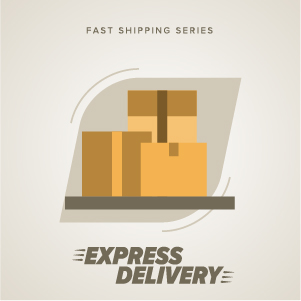 Vintage poster express delivery vector material 14 vintage poster material express delivery   