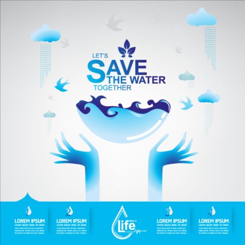 Now save water publicity template design 07 water template save publicity Now   