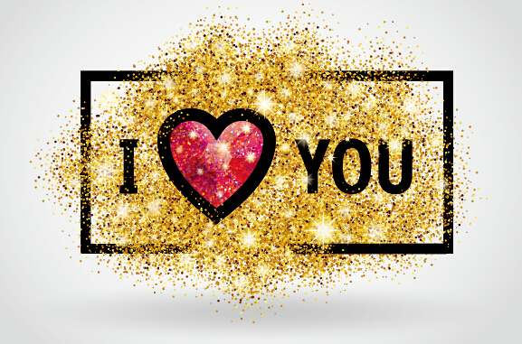 Valentines I Love You banners vector 04 valentines i love you banners   