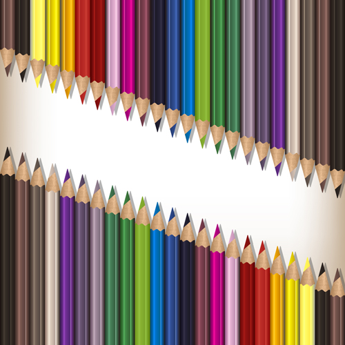 Colorful pencils backgrounds vector set 07 pencils colorful backgrounds   
