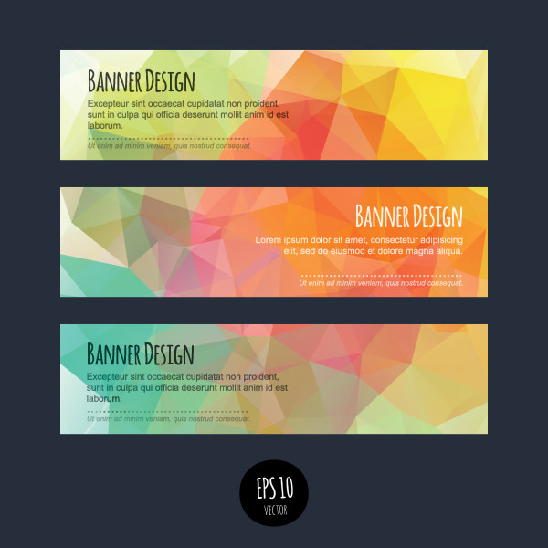 Colorful geometric shapes vector banners 01 shapes Geometric Shapes Geometric Shape geometric colorful banners banner   