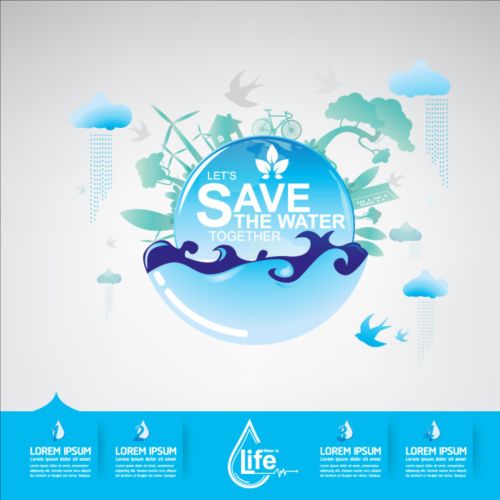 Now save water publicity template design 05 water template save publicity Now   