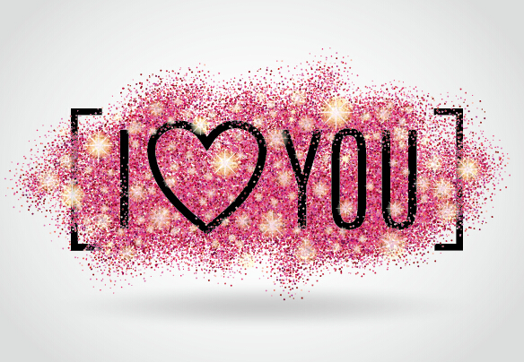 Valentines I Love You banners vector 03 valentines i love you banners   