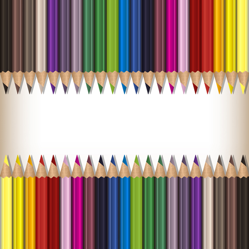 Colorful pencils backgrounds vector set 06 pencils colorful backgrounds   