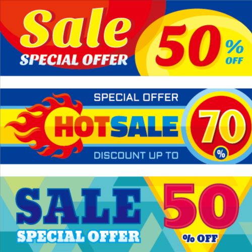 Hot sale discount banner vector 02 sale hot discount banner   