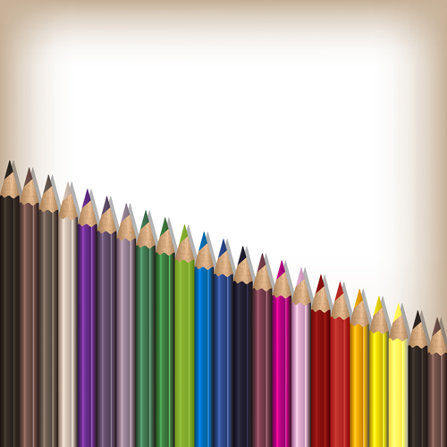 Colorful pencils backgrounds vector set 05 pencils colorful backgrounds   