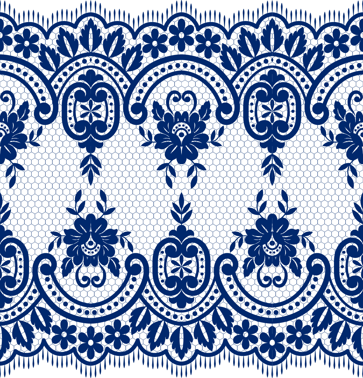 Lace seamless borders vectors set 05 seamless lace borders   