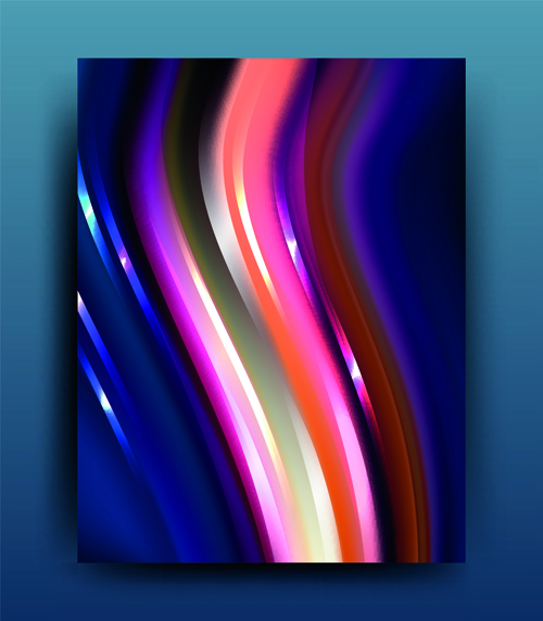 Abstract light rays cover design vector 01 rays light cover abstract   