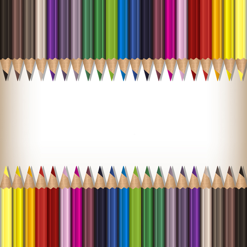 Colorful pencils backgrounds vector set 02 pencils colorful backgrounds   