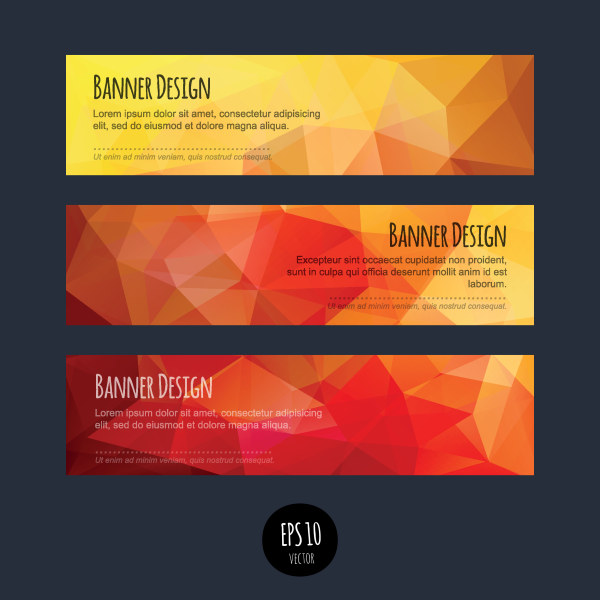 Colorful geometric shapes vector banners 03 Geometric Shapes Geometric Shape geometric colorful banners banner   