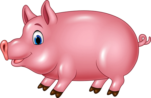 Cute cartoon pig vector pig cute cartoon   