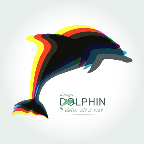 Creative dolphin vector backgrounds 04 dolphin creative backgrounds   