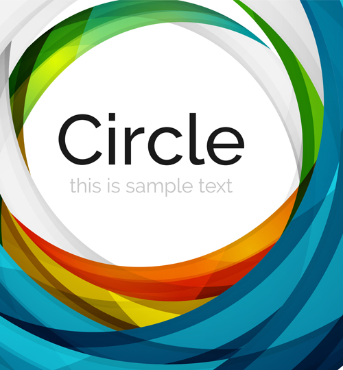 Abstract circle colored background vector 01 colored circle background abstract   