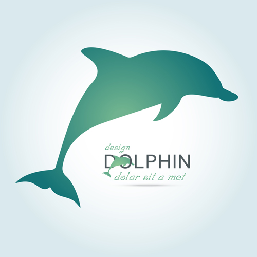 Creative dolphin vector backgrounds 01 dolphin creative backgrounds   