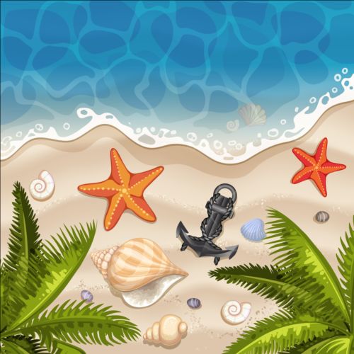 Beach with sea and summer holiday background 06 summer sea holiday beach background   