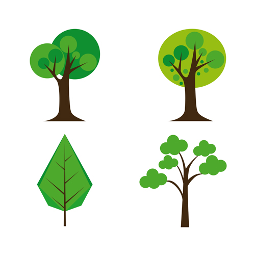 Cute tree vector illustration set 03 tree illustration cute   