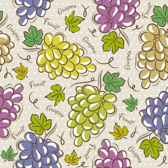 Fruits hand drawn vector seamless pattern 08 seamless pattern hand fruits drawn   