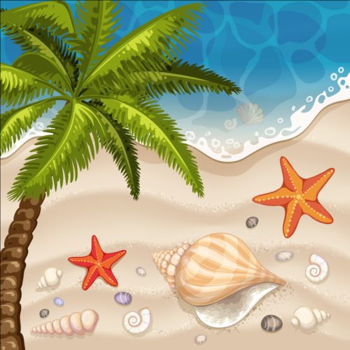 Beach with sea and summer holiday background 04 summer sea holiday beach background   