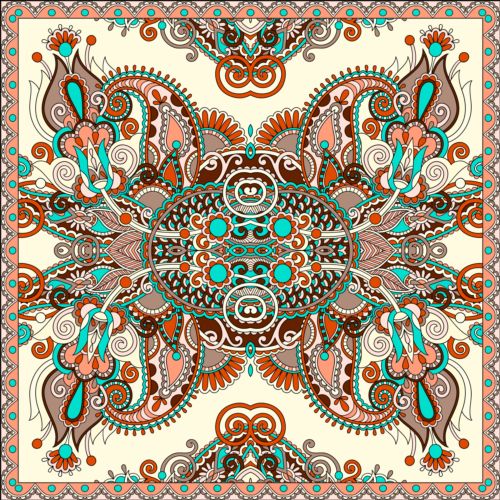 Scarf kerchief seamless pattern vector 06 seamless scarf pattern kerchief   