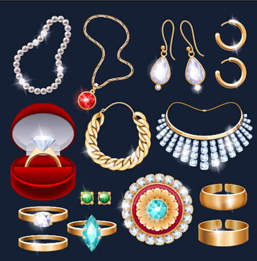 Different Jewelry design vector jewelry different design   