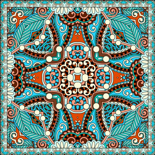 Scarf kerchief seamless pattern vector 03 seamless scarf pattern kerchief   