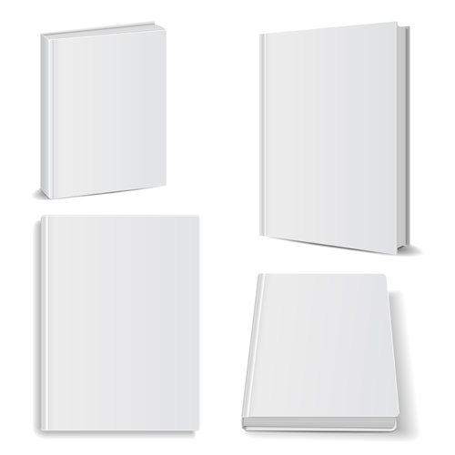 Book blank template vector set 07 template book blank   