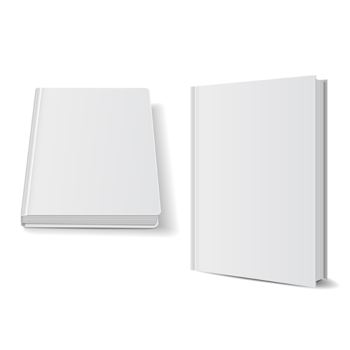 Book blank template vector set 04 template book blank   