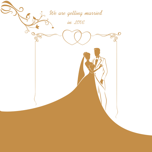 Wedding gold invitation card vector 01 wedding invitation gold card   