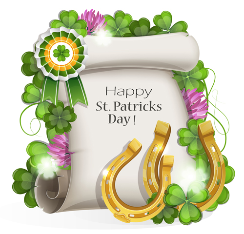 Happy st.patrick day background vectors 03 st.patrick day happy   