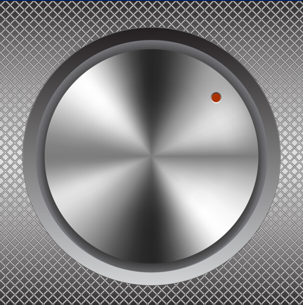 Silvery metal button vector material 02 Silvery metal button   