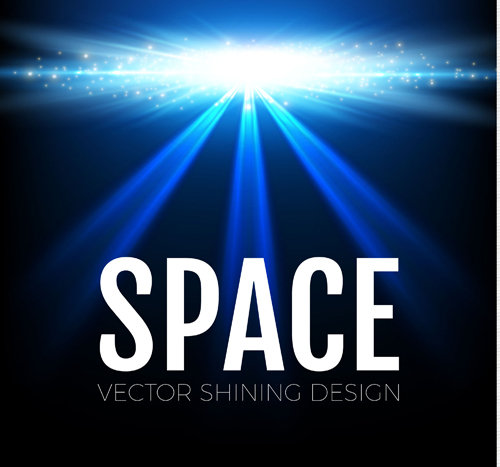Space light shining vector illustration 02 space shining light illustration   