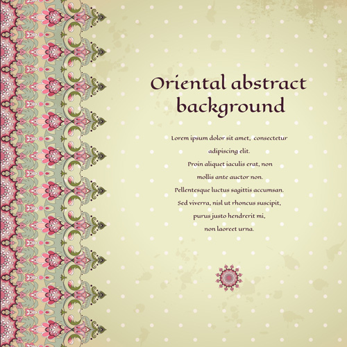 Oriental abstract background vintage vector 02 vintage oriental background abstract   