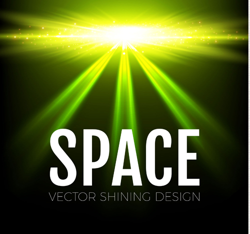 Space light shining vector illustration 01 space shining light illustration   