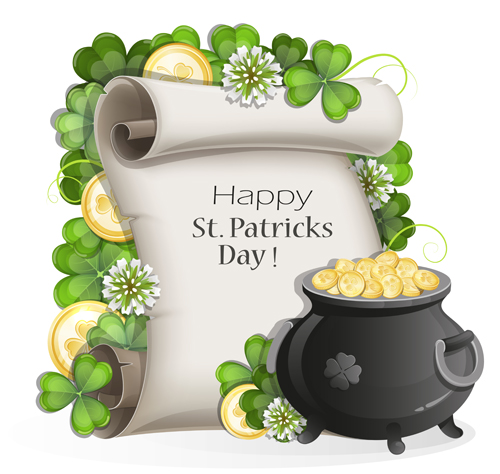 Happy st.patrick day background vectors 09 st.patrick day happy   