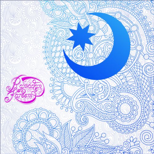 Muslim styles ramadan kareem background vector 02 styles ramadan Muslim kareem background   