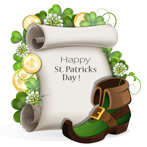 Happy st.patrick day background vectors 07 st.patrick day happy   