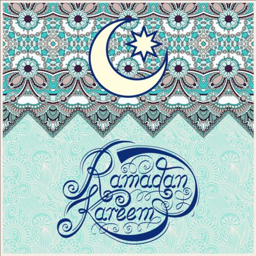 Muslim styles ramadan kareem background vector 09 styles ramadan Muslim kareem background   
