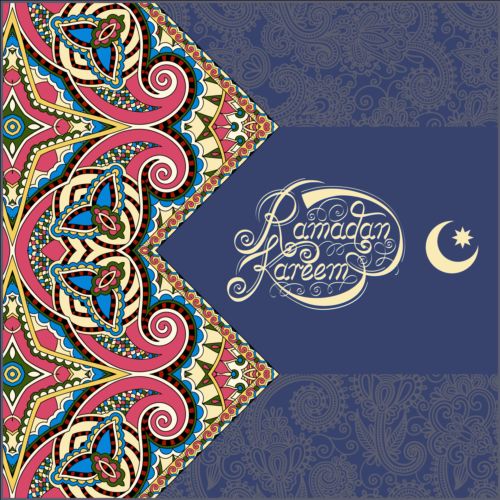 Muslim styles ramadan kareem background vector 06 styles ramadan Muslim kareem background   