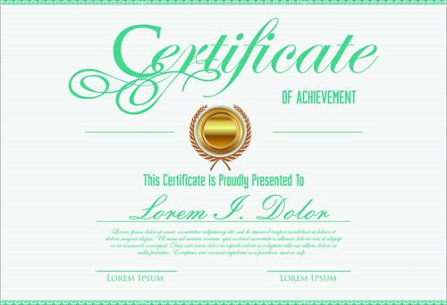 Vector template certificates design graphics 04 vector template template certificates certificate   